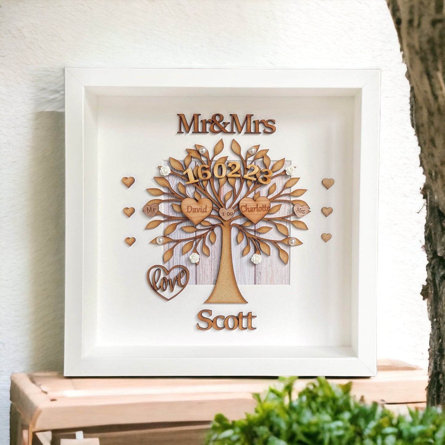 Wedding Gift Personalised Frame | Mr & Mrs Wedding Gift Frame