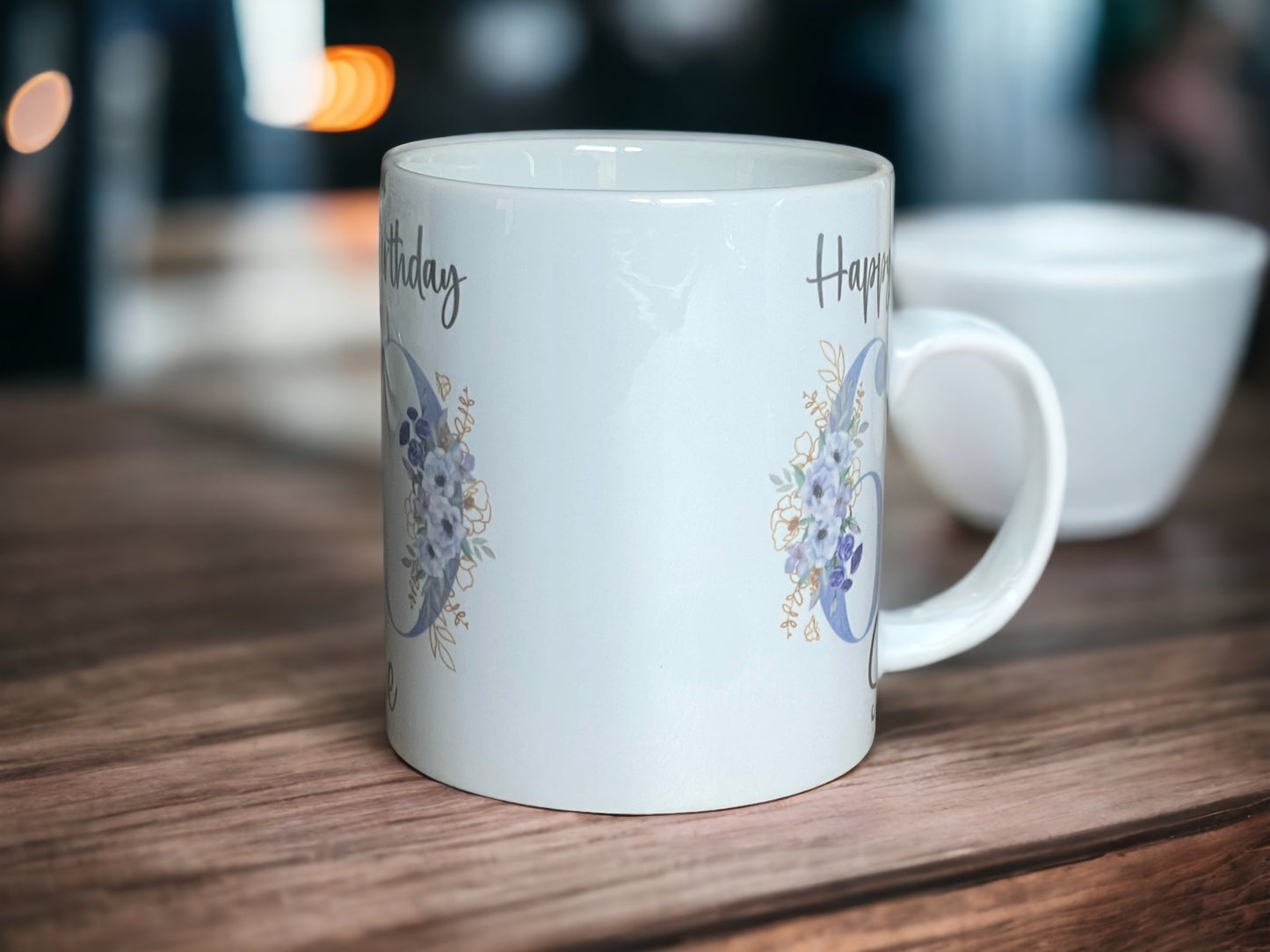 60th Birthday Personalised Floral Number Mug | Any Age