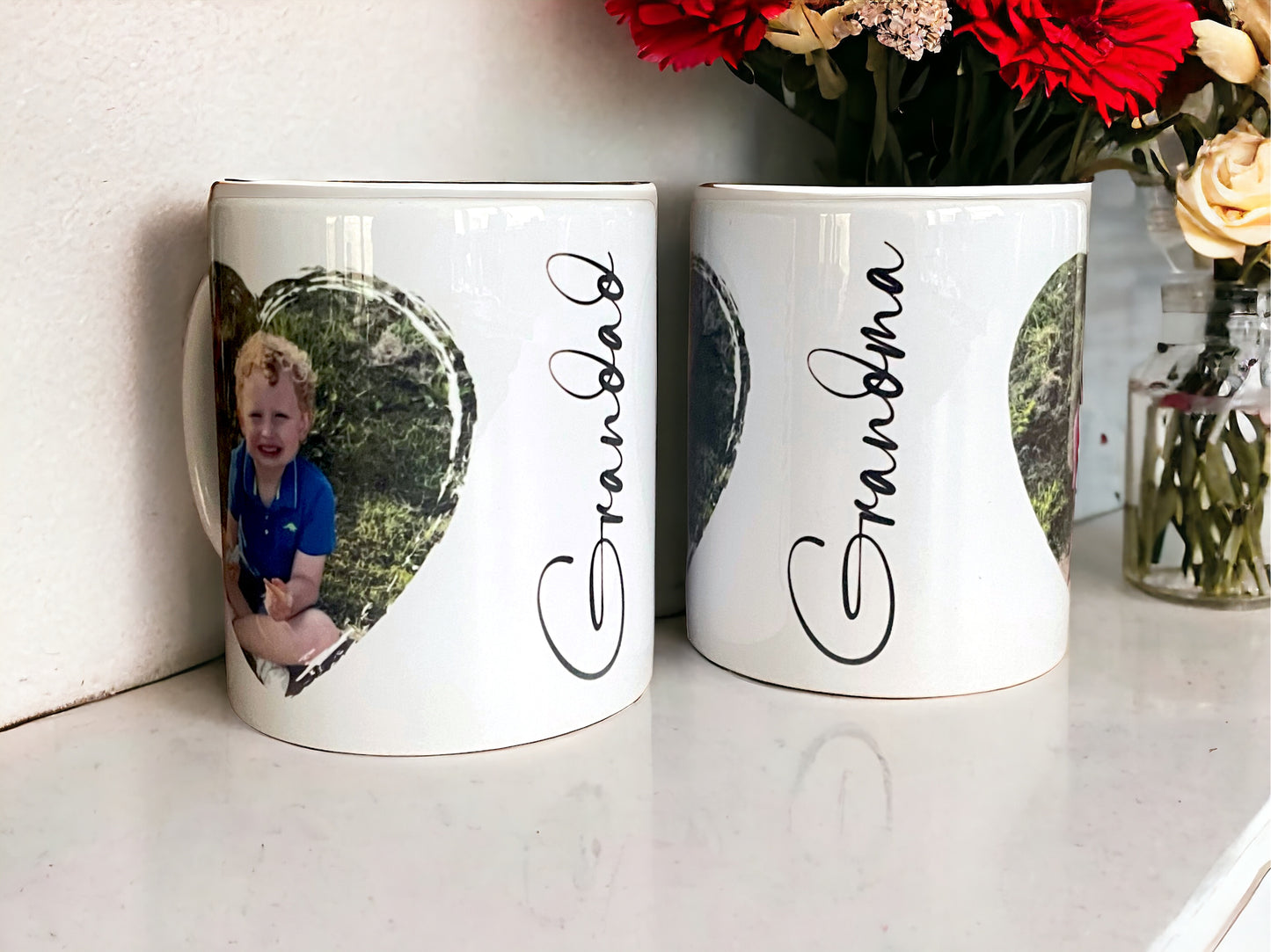 Heart Photo Personalised Mug