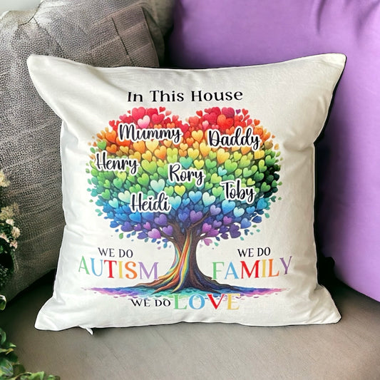 Autism Family Tree Cushion