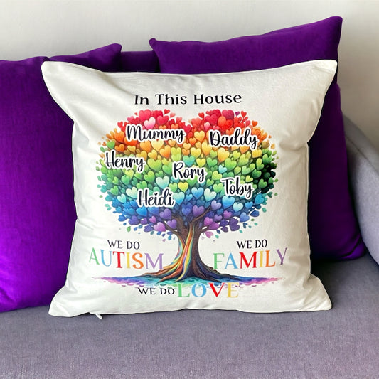 Autism Family Tree Cushion