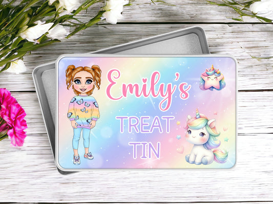 Girls Butterfly Treat Tin | Build Your Own Character
