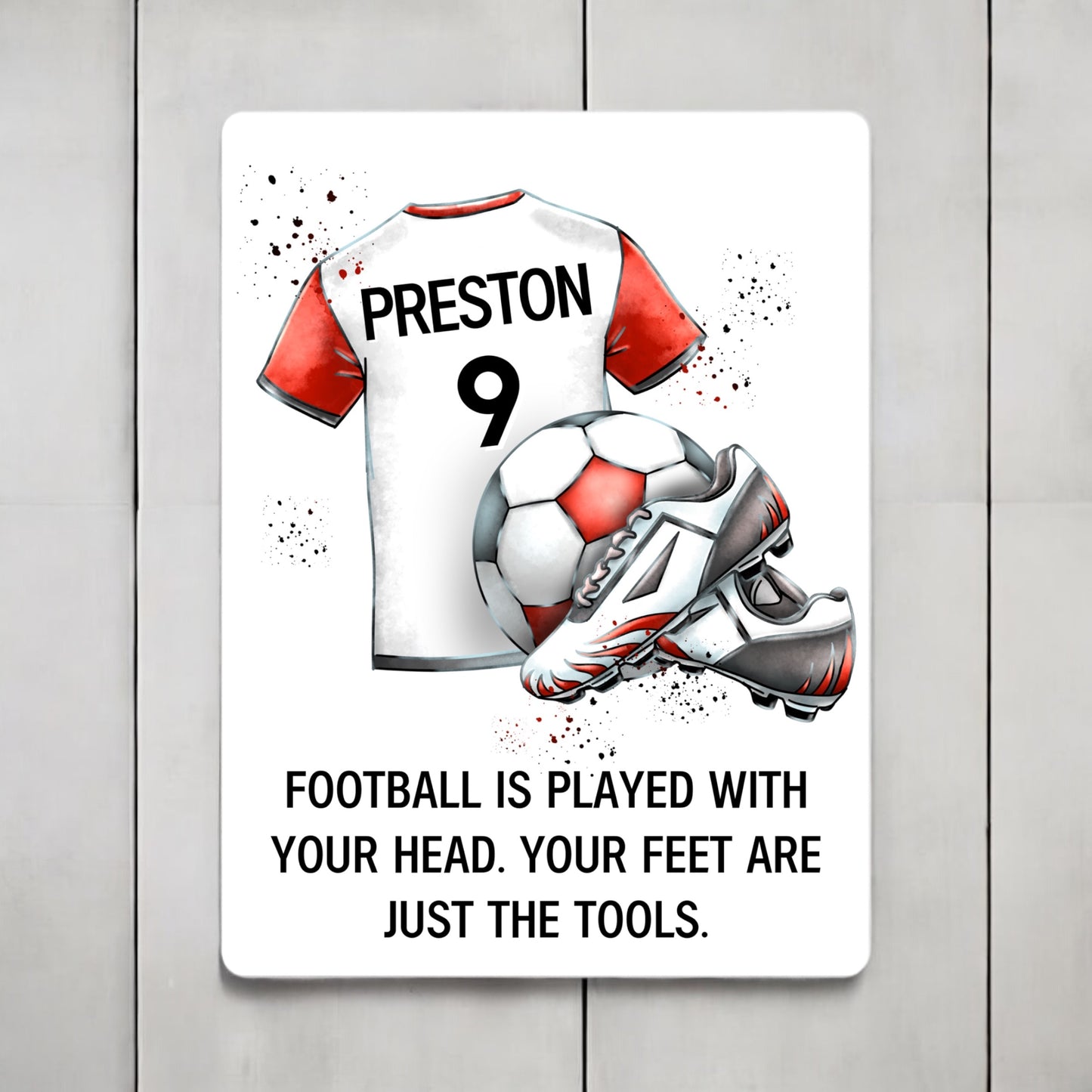 Football Printed Sign