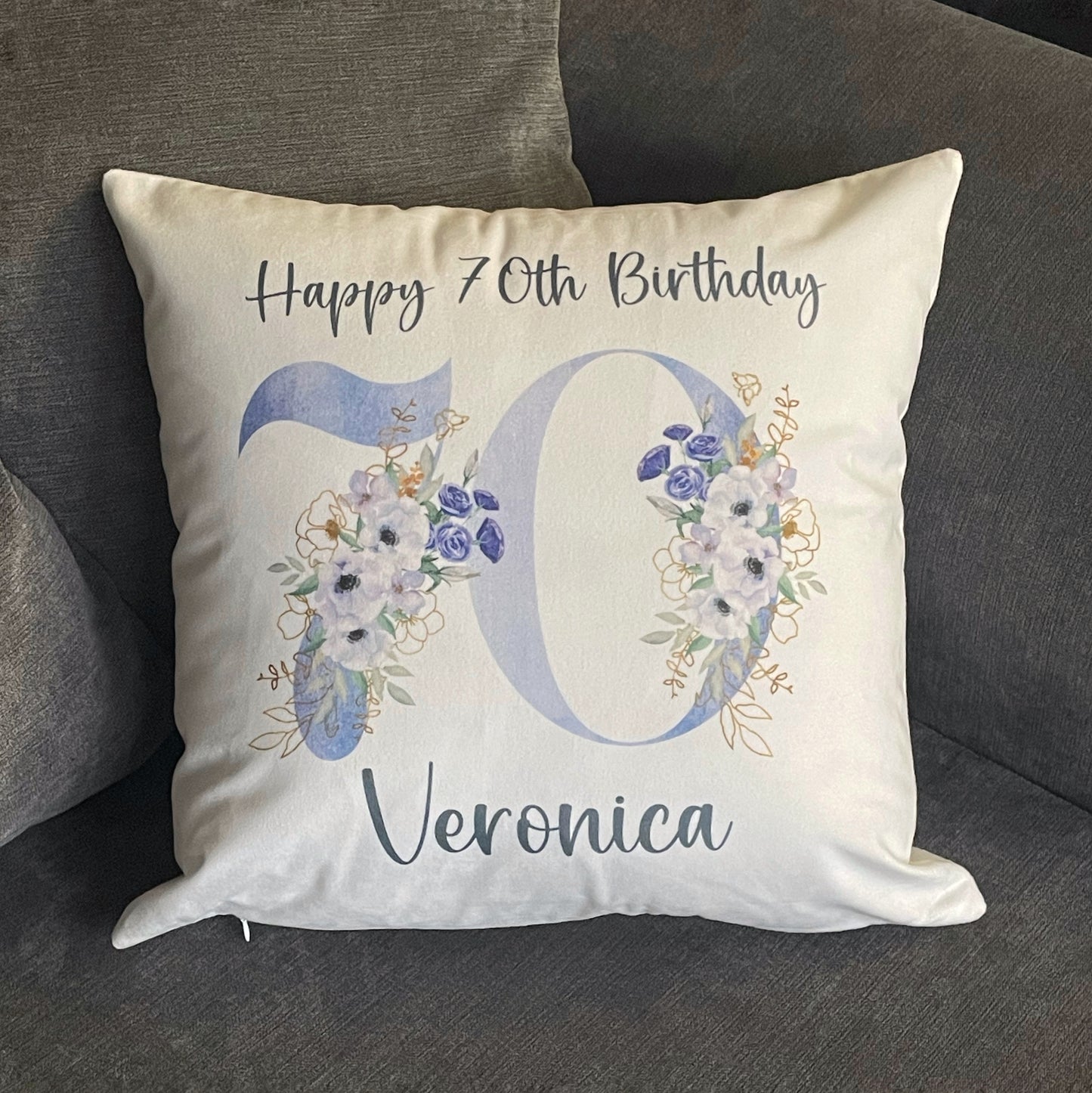 60th Birthday Cushion | Any Age Birthday Cushion