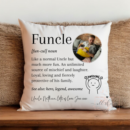 Funcle Definition Photo Cushion