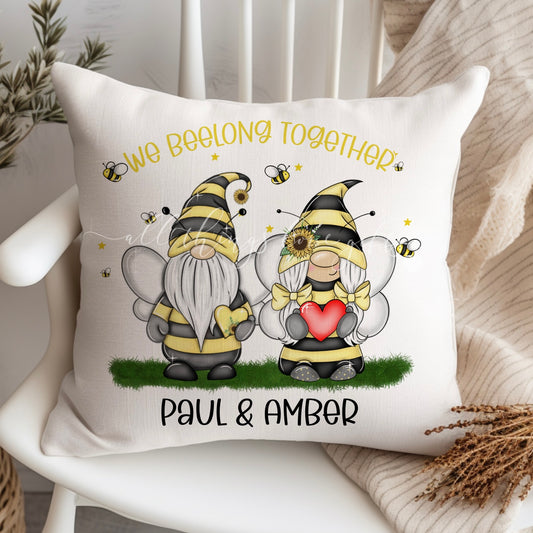 We Beelong Together Bee Gnome Cushion | Gonk Cushion