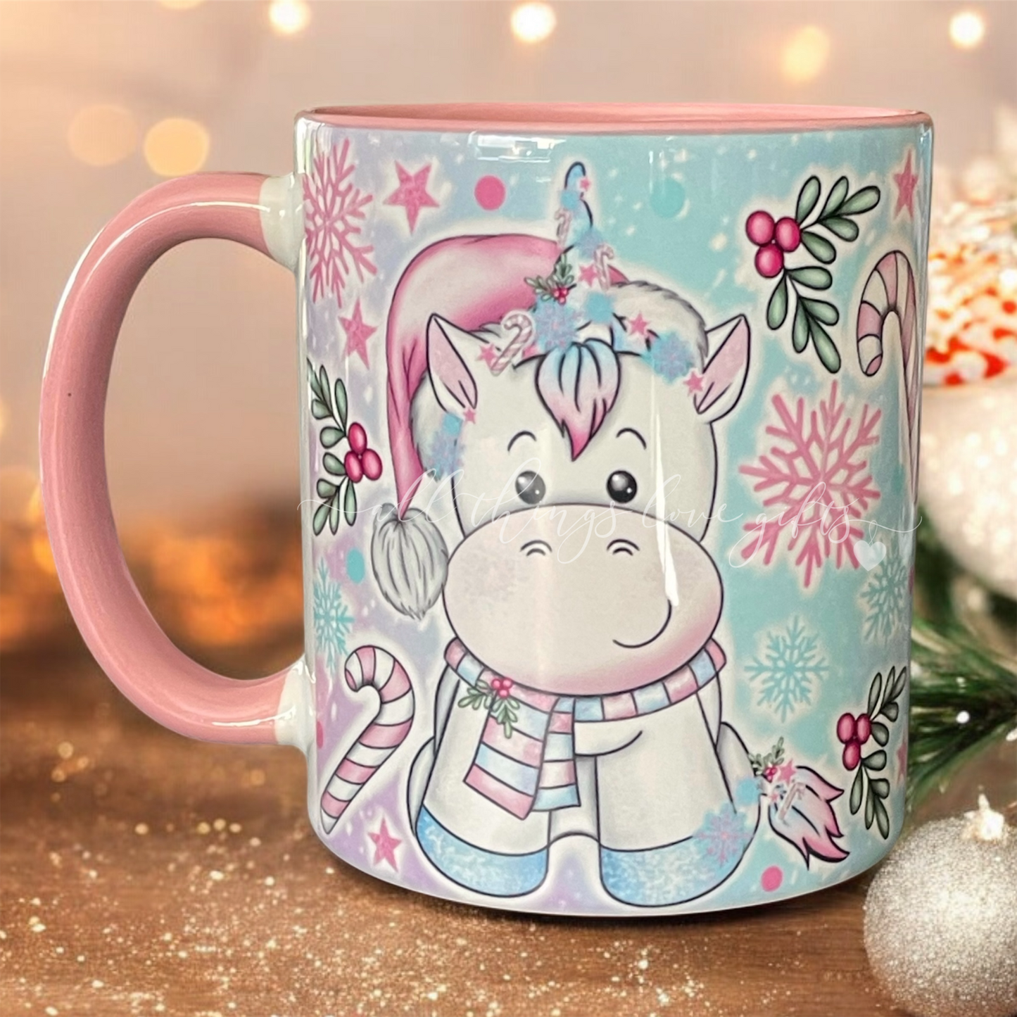 Christmas Unicorn Mug