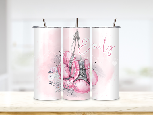 Boxing Pink Personalised Tumbler