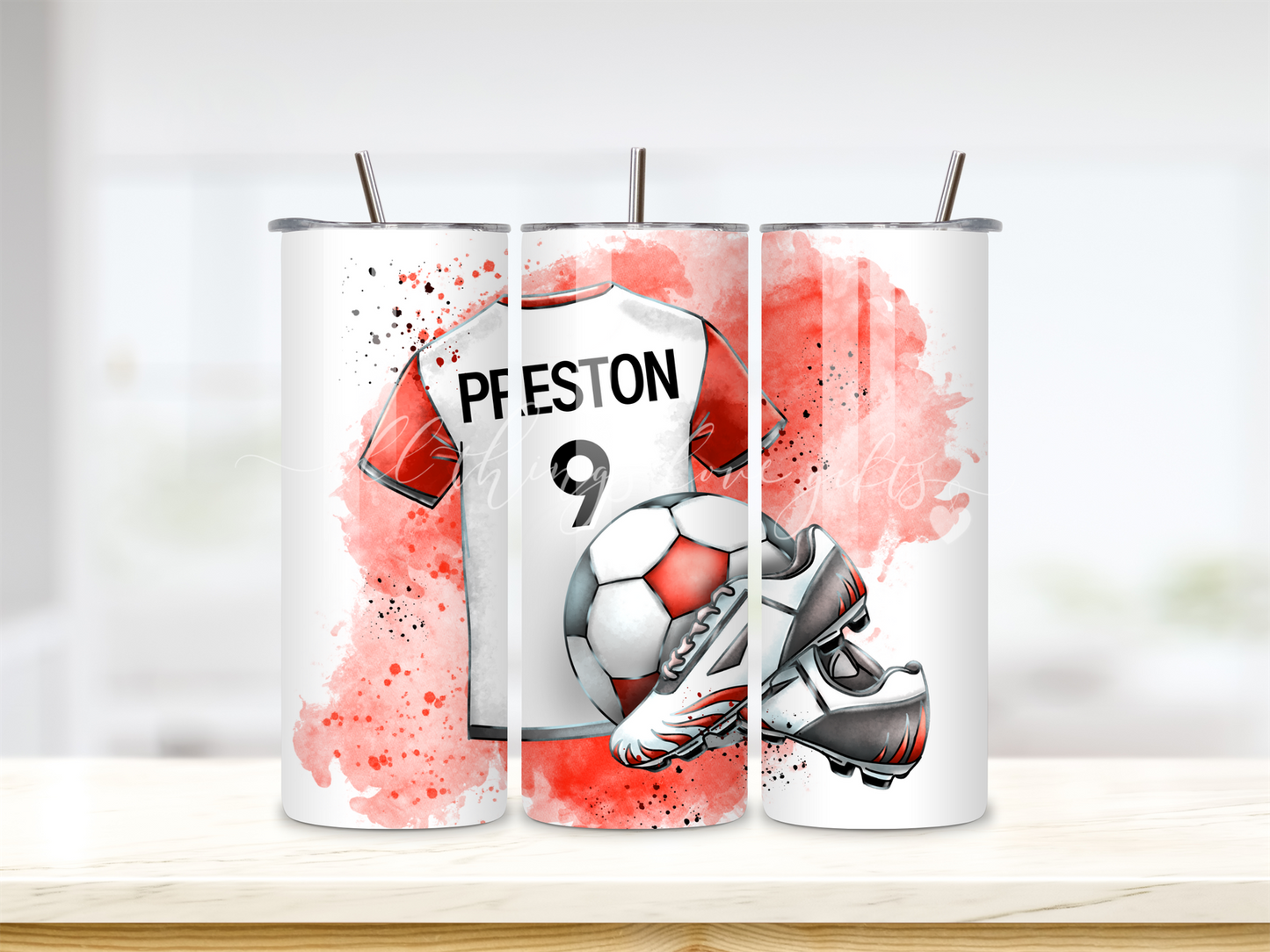 Football Red Tumbler