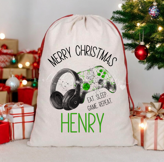 Christmas Xbox Gamer Santa Sack