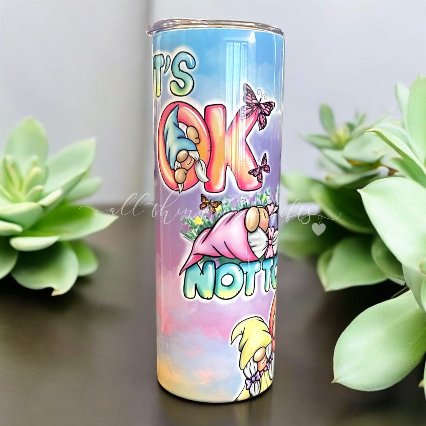 Mental Health It’s Okay Gonk Gnome Tumbler