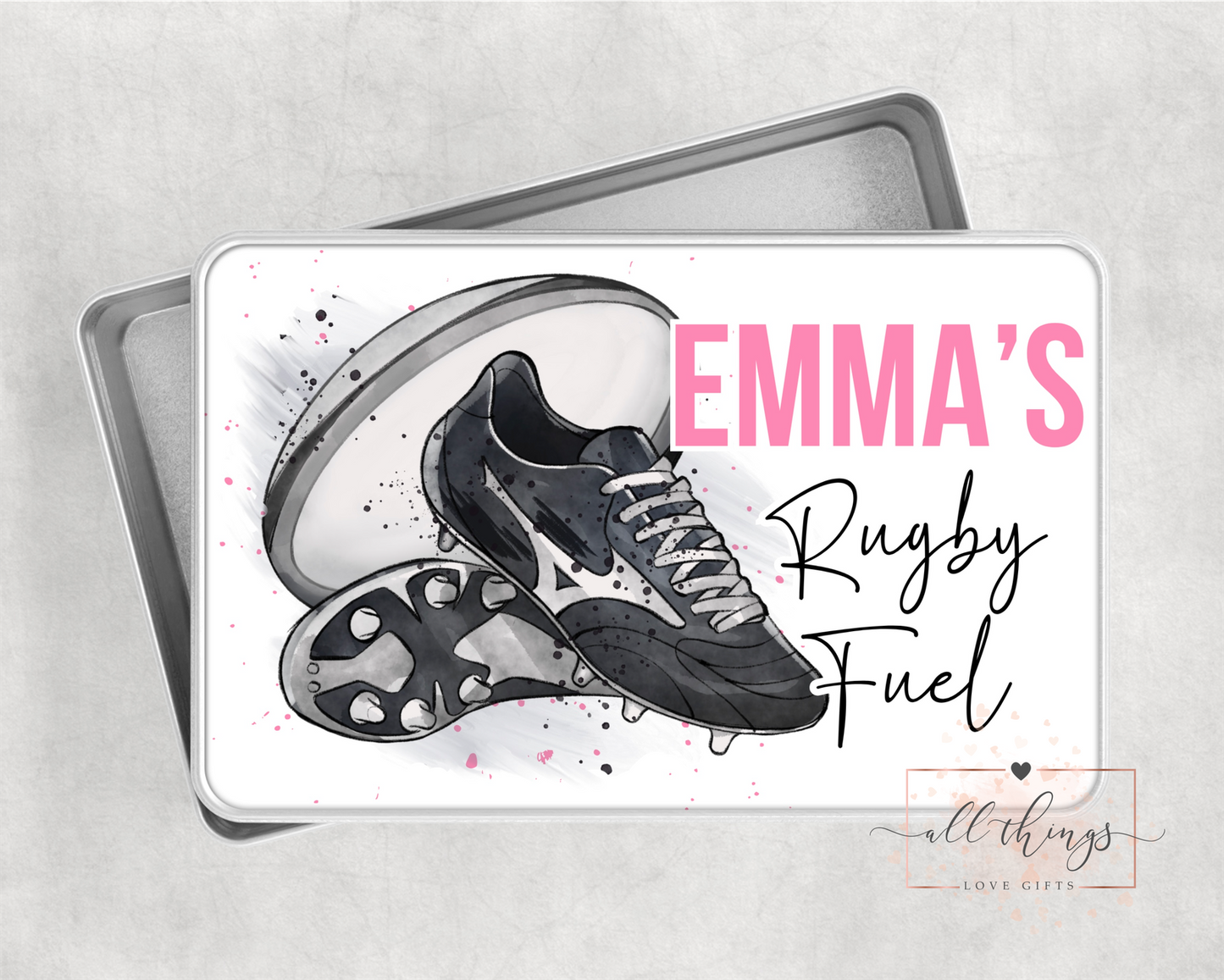 Rugby Snack Tin. Rugby Gift