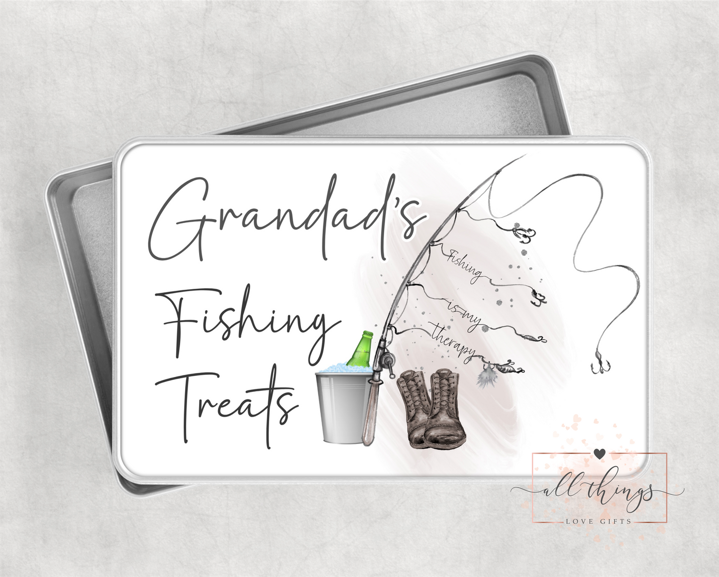 Fishing Tin. Fishing Theme Gift