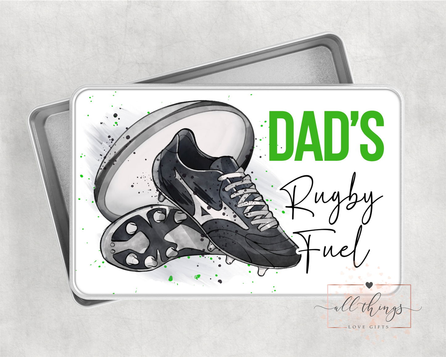 Rugby Snack Tin. Rugby Gift