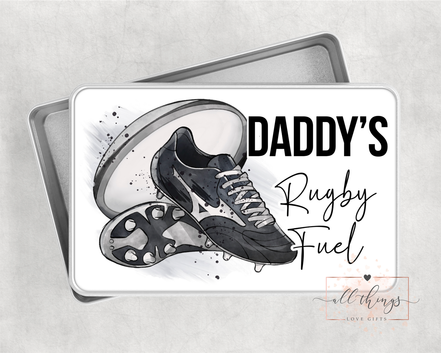 Rugby Snack Tin. Rugby Gift