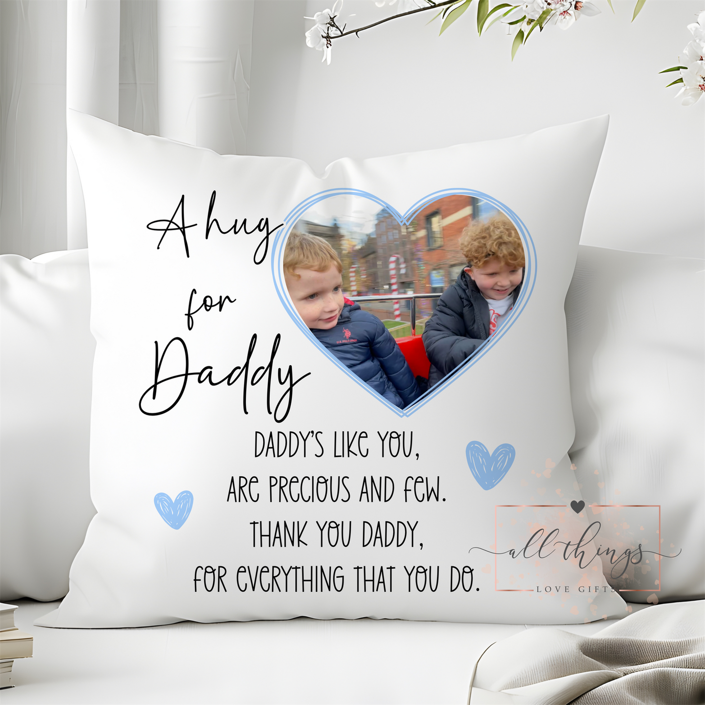 Dad Grandad Photo Cushion. Father’s Day Gift