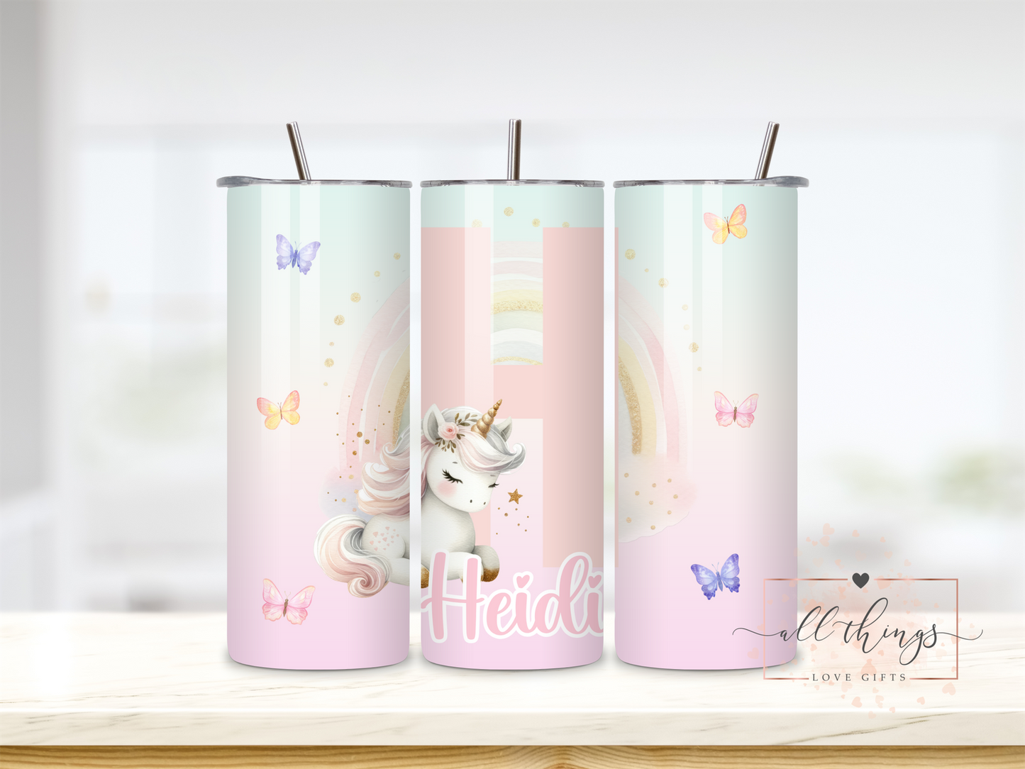 Unicorn Personalised 20oz Tumbler