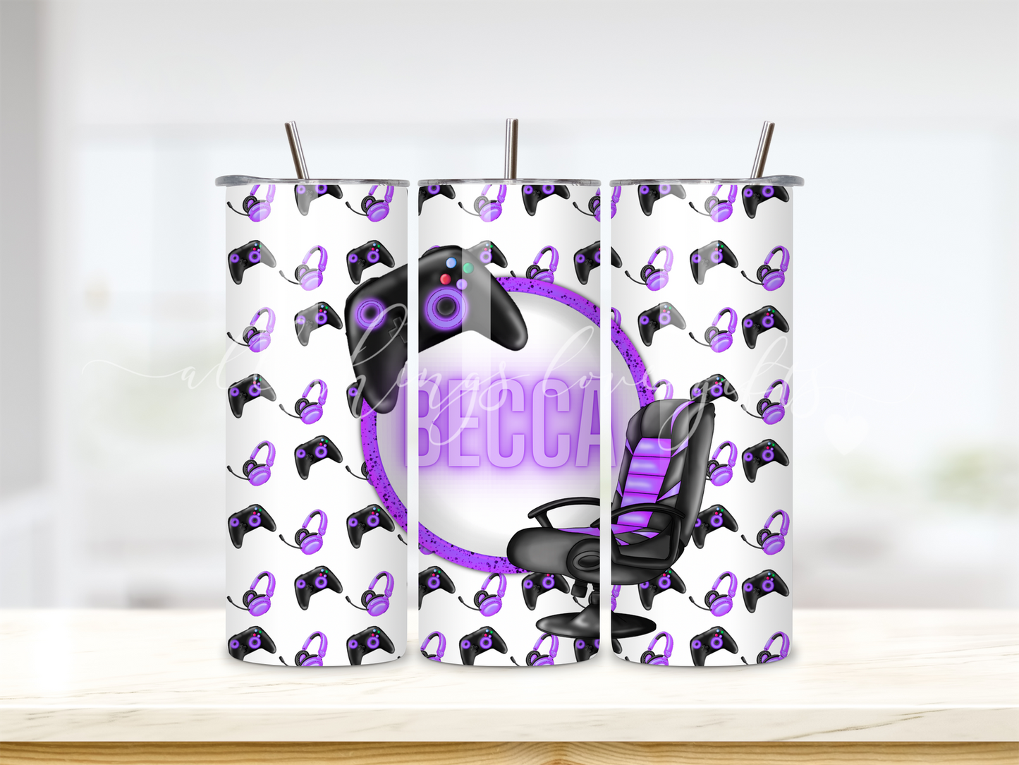 Gamer Purple Tumbler