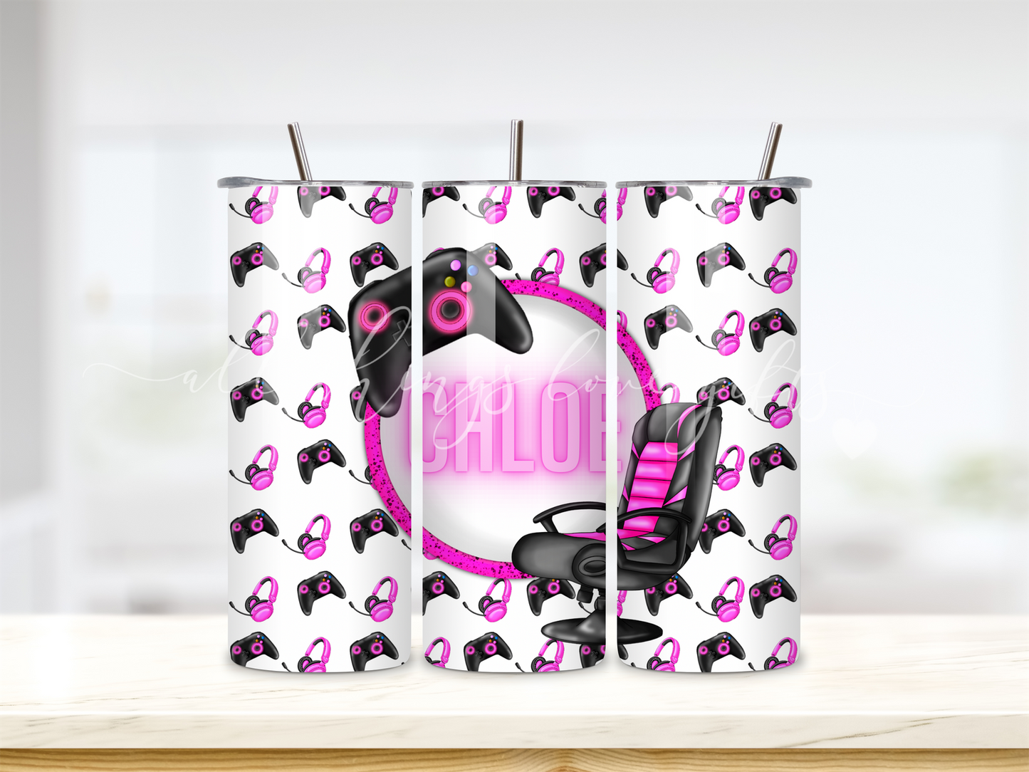 Gamer Pink Tumbler