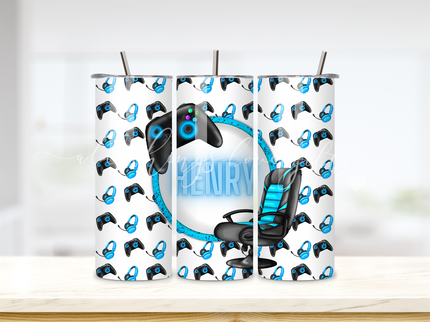 Gamer Blue Tumbler