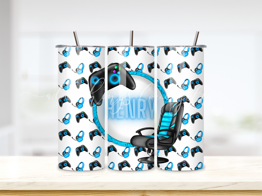 Gamer Blue Tumbler