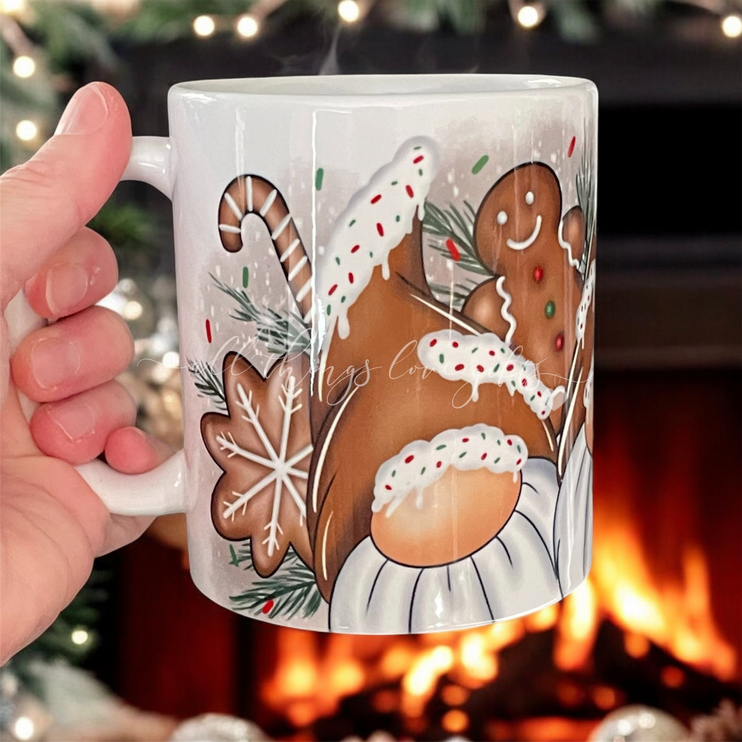 Christmas Gingerbread Gnome Gonk Mug