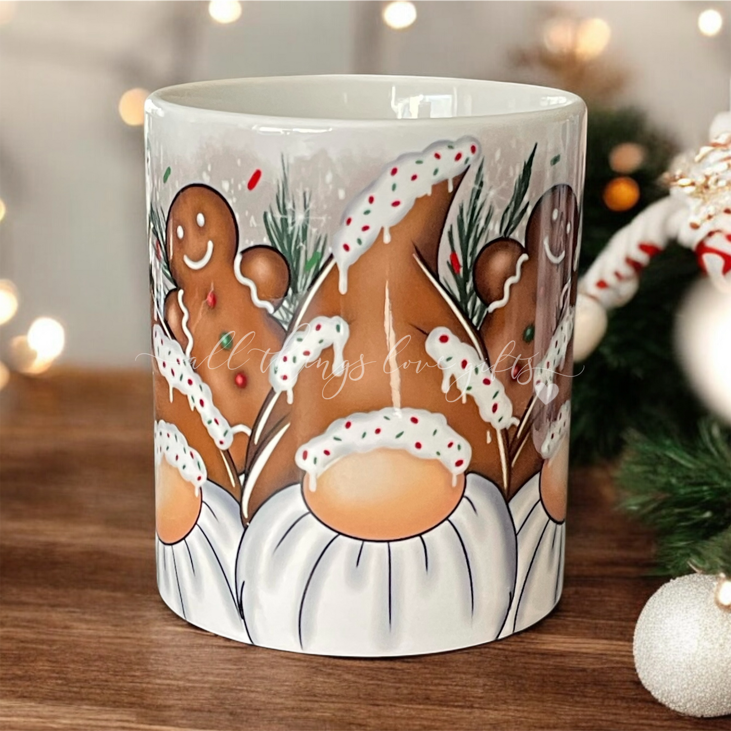 Christmas Gingerbread Gnome Gonk Mug