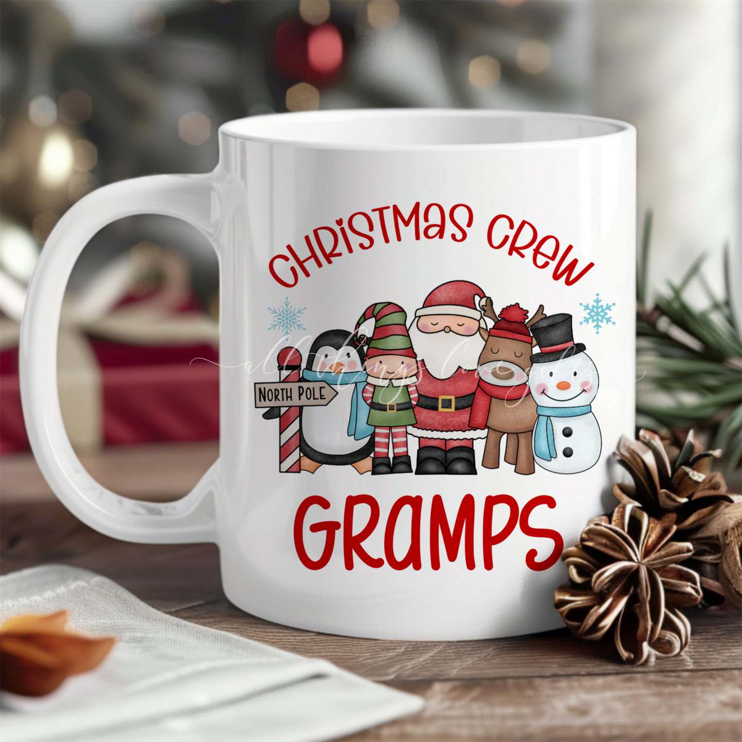 Christmas Crew Personalised Family Christmas Mug