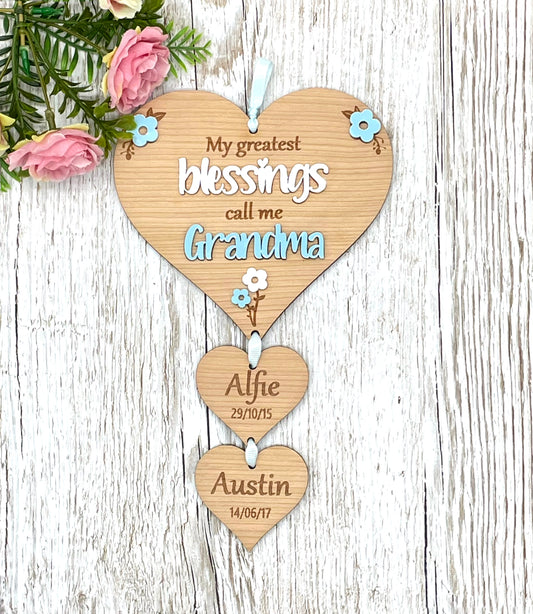 Additional Hearts For The Greatest Blessings Plaque