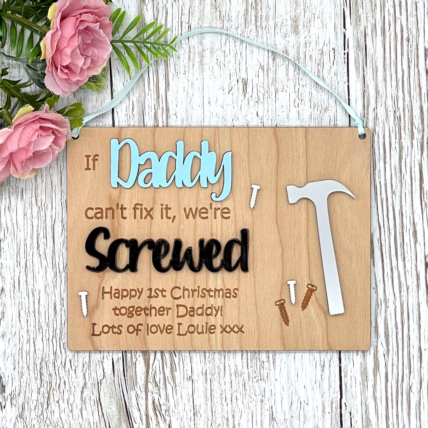 Grandad / Dad DIY Personalised Fix It Plaque