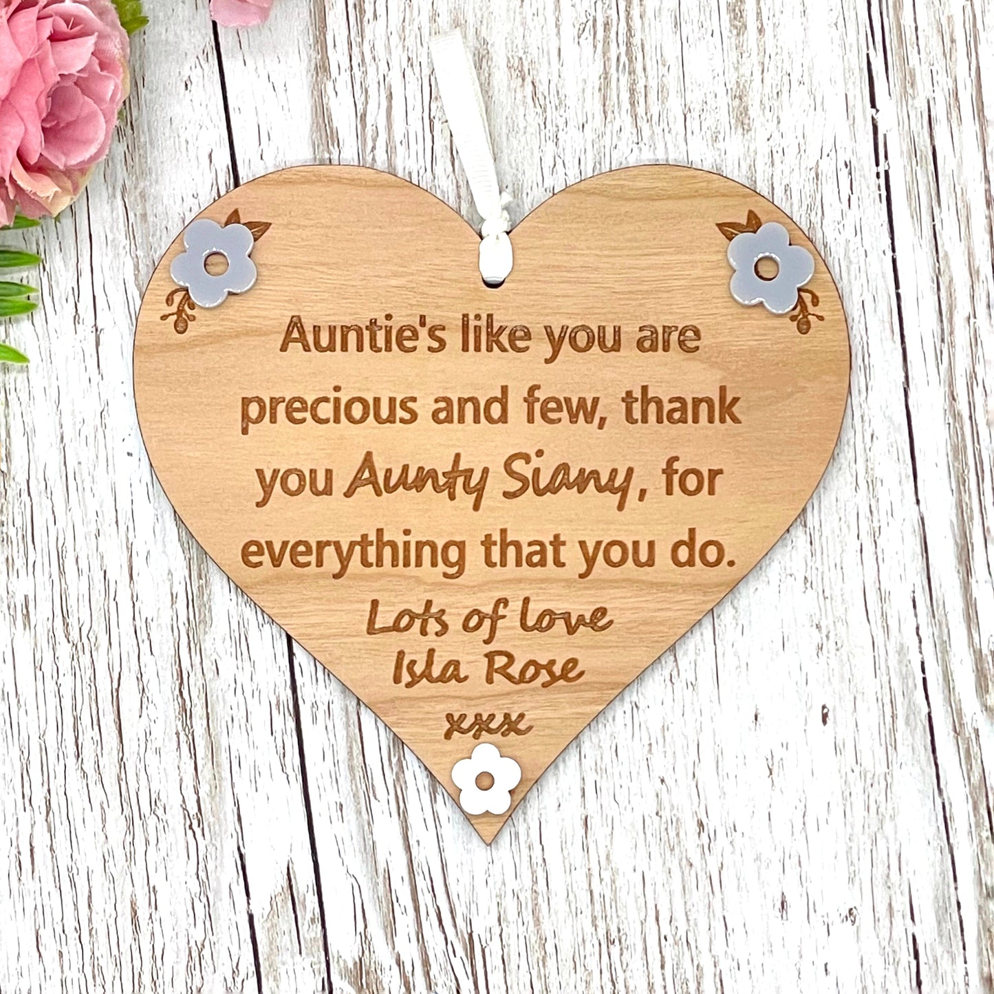 Auntie Gift | Aunties Like You Heart Plaque | Aunt Aunty Gift