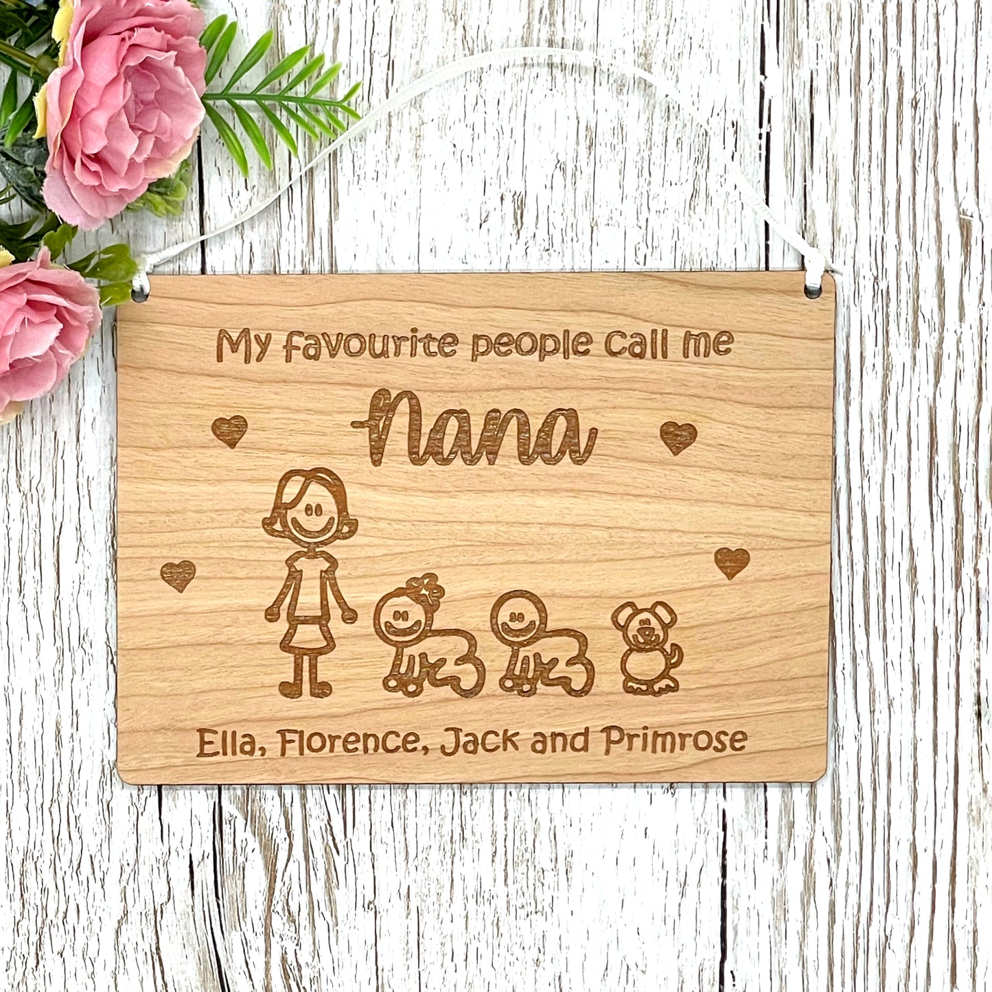 Grandparent Gift Personalised Grandchildren Plaque