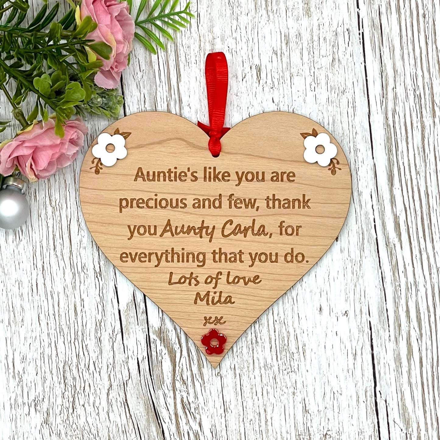 Auntie Gift | Aunties Like You Heart Plaque | Aunt Aunty Gift