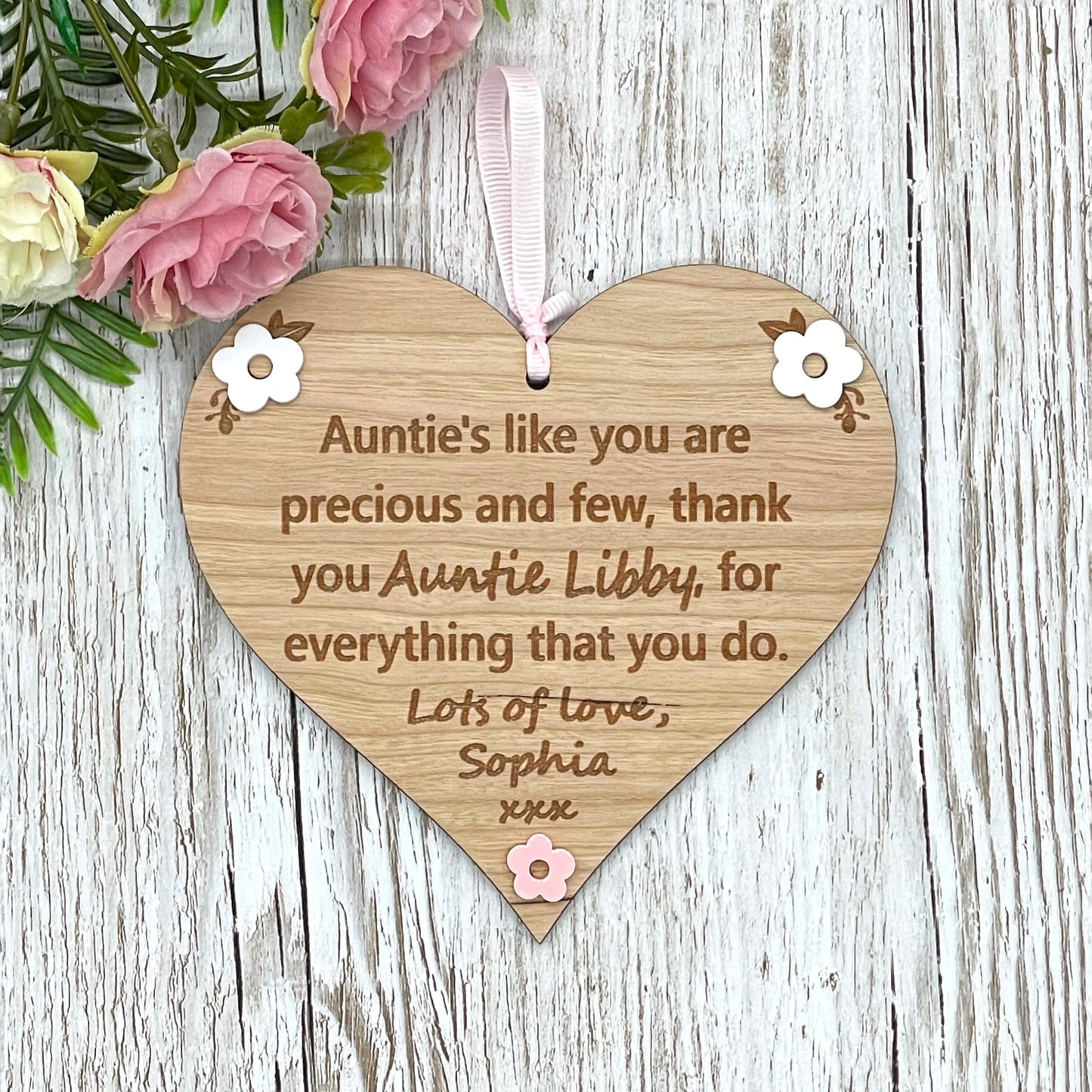 Auntie Gift | Aunties Like You Heart Plaque | Aunt Aunty Gift