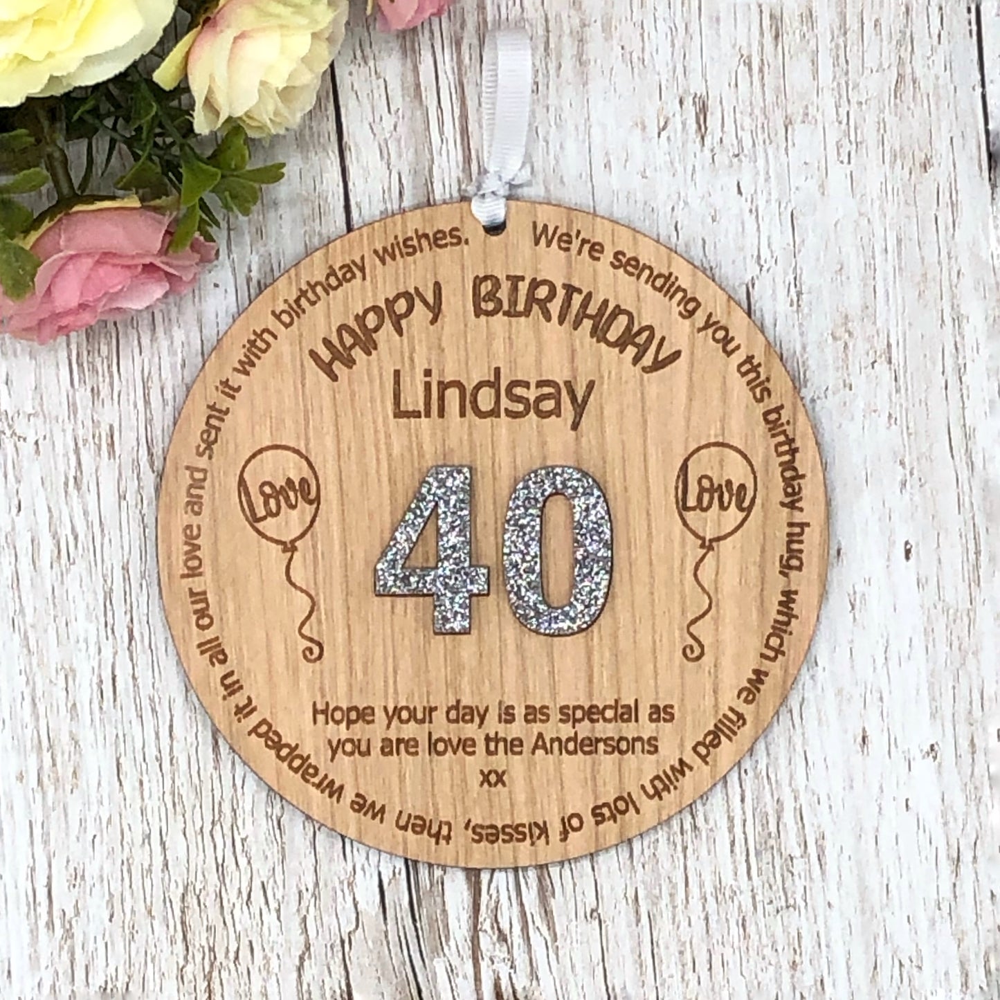 30th 40th 50th Birthday Gift Personalised Plaque | Any Age