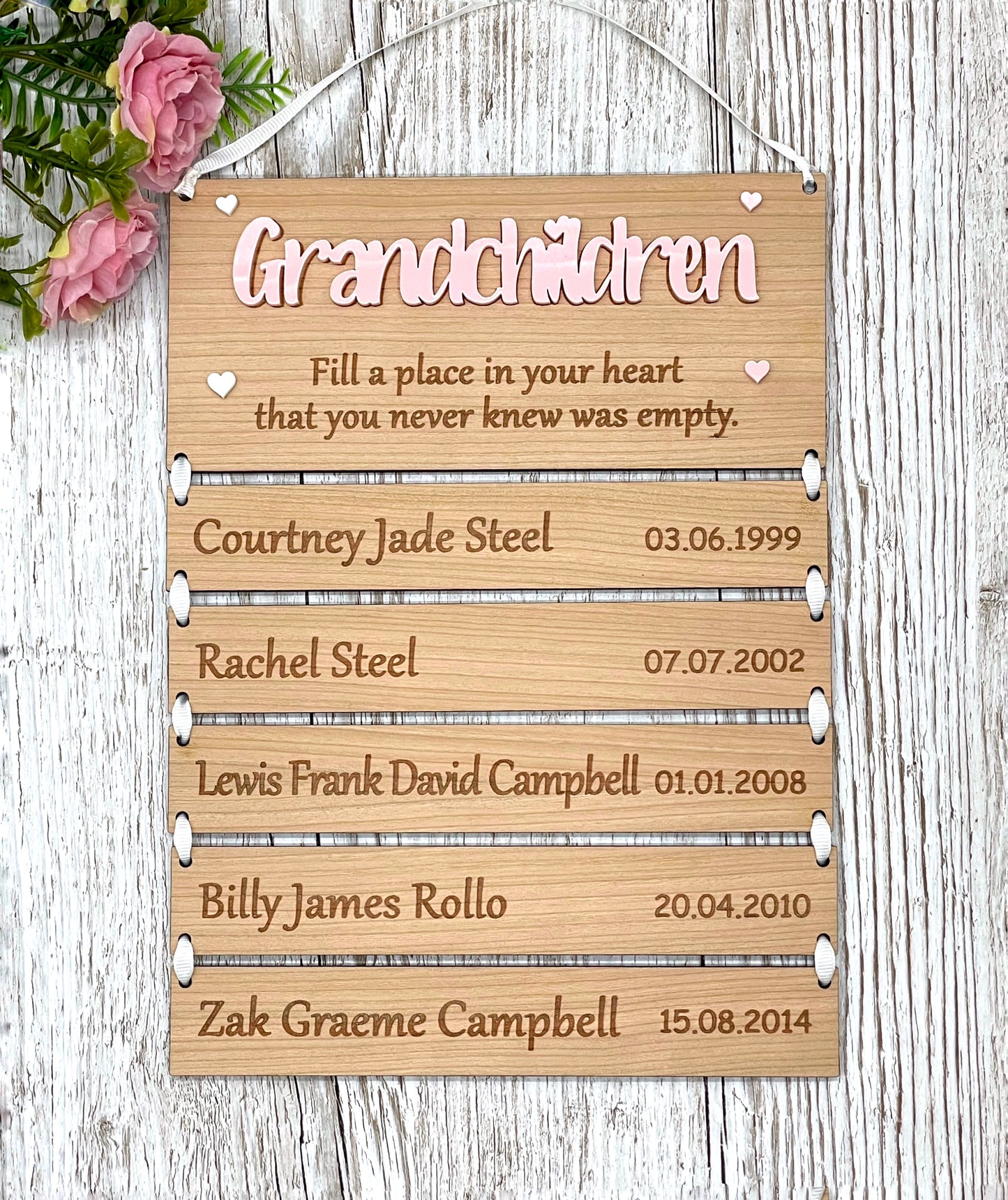 Grandparents Gift | Grandchildren Fill A Place Plaque