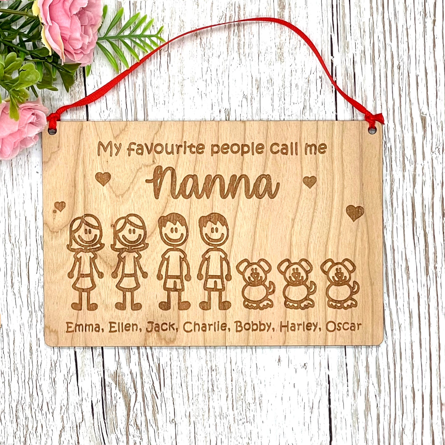 Grandparent Gift Personalised Grandchildren Plaque