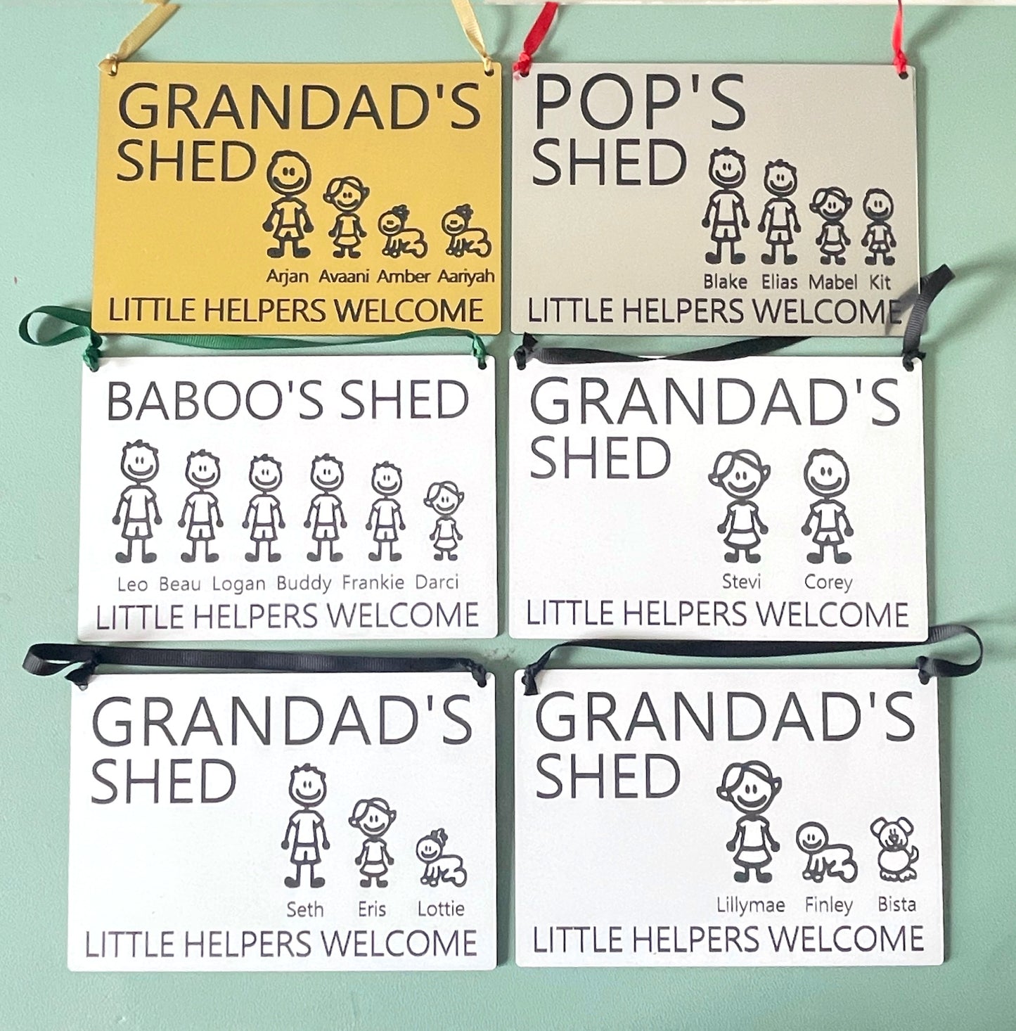 Dad/ Grandad Shed Garden Character Plaque