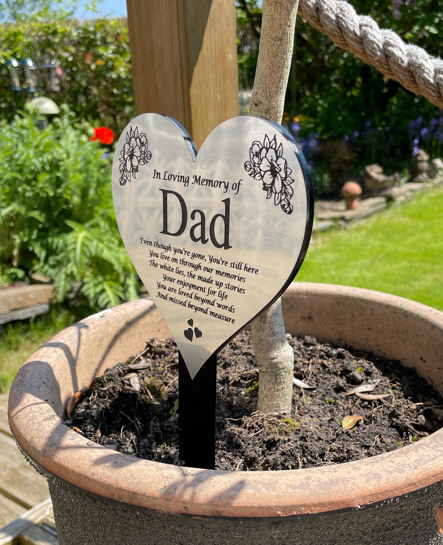 Memorial Personalised Engraved Plaque | Grave Marker Plaque