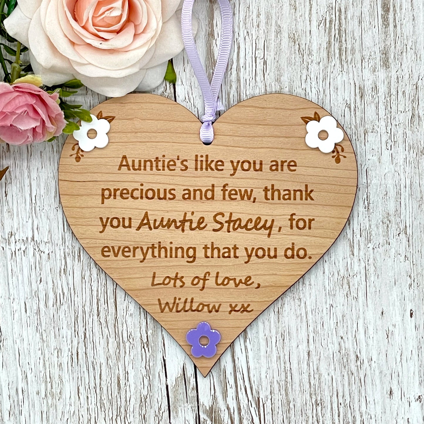 Auntie Gift | Aunties Like You Heart Plaque | Aunt Aunty Gift