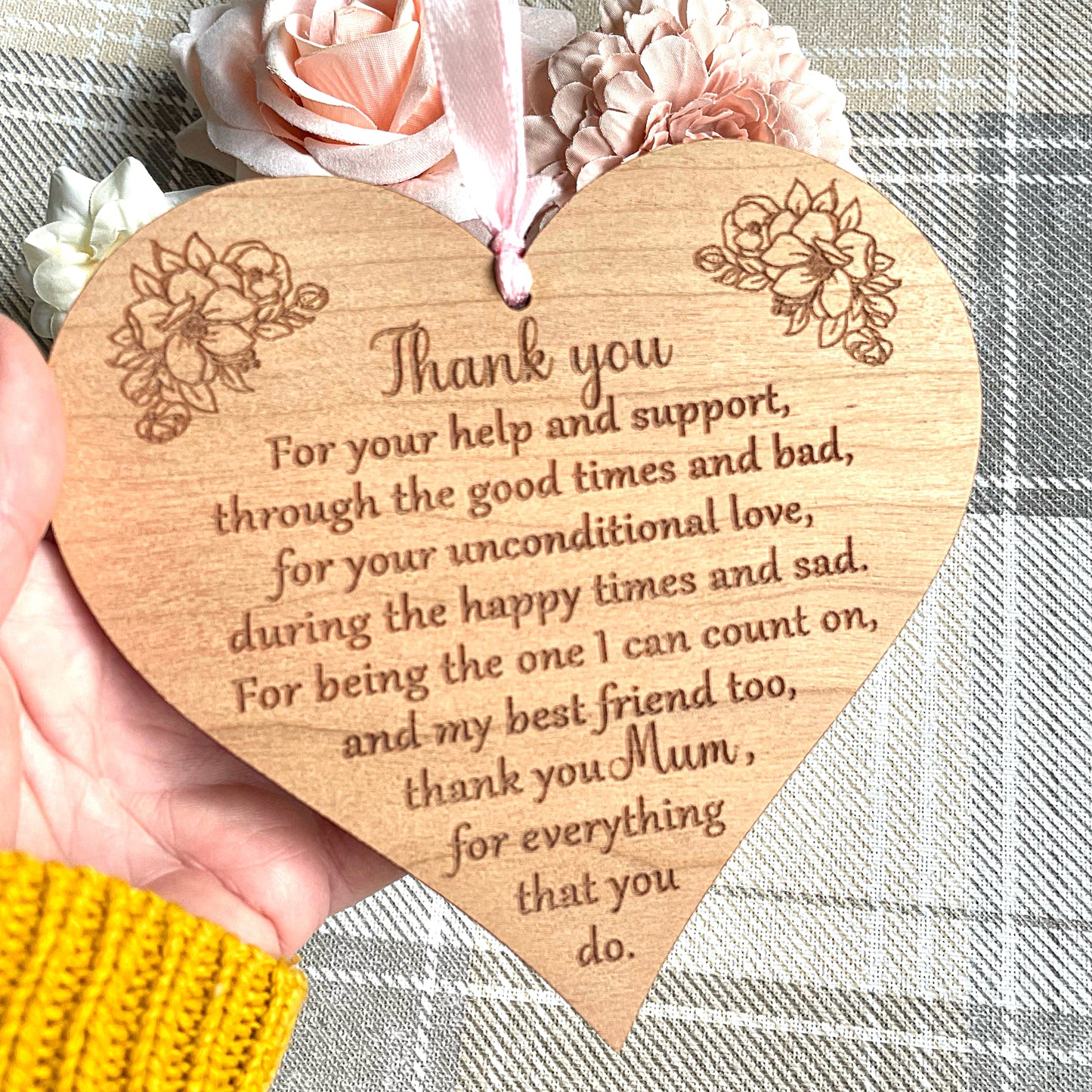 Mum Thank You Personalised Plaque | Mothers Day Gift