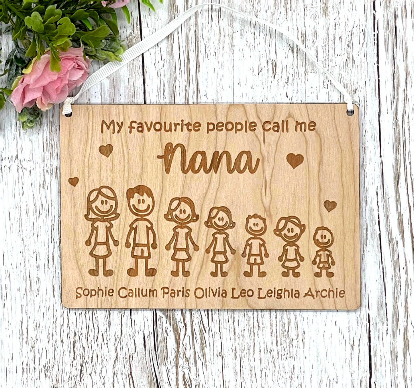 Grandparent Gift Personalised Grandchildren Plaque