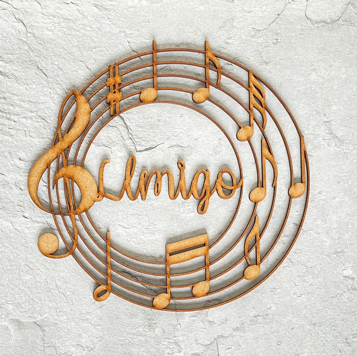 Music Wreath Personalised Wall Art