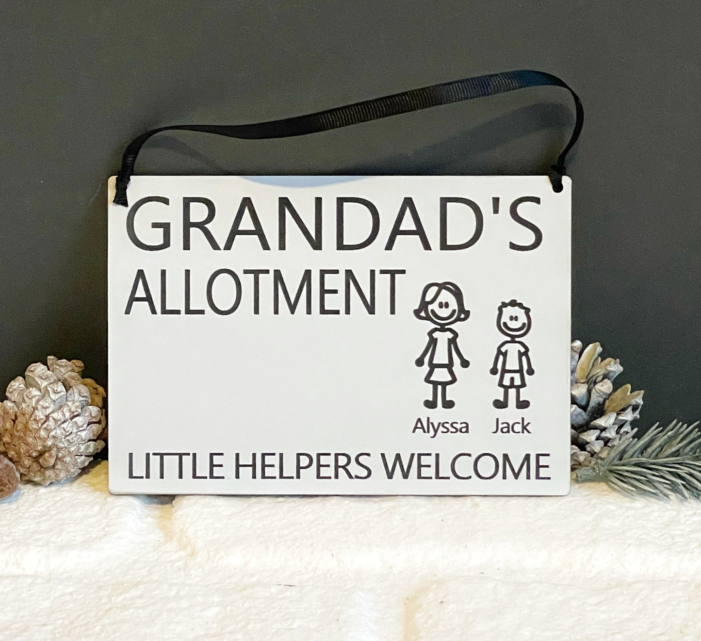 Dad/ Grandad Shed Garden Character Plaque