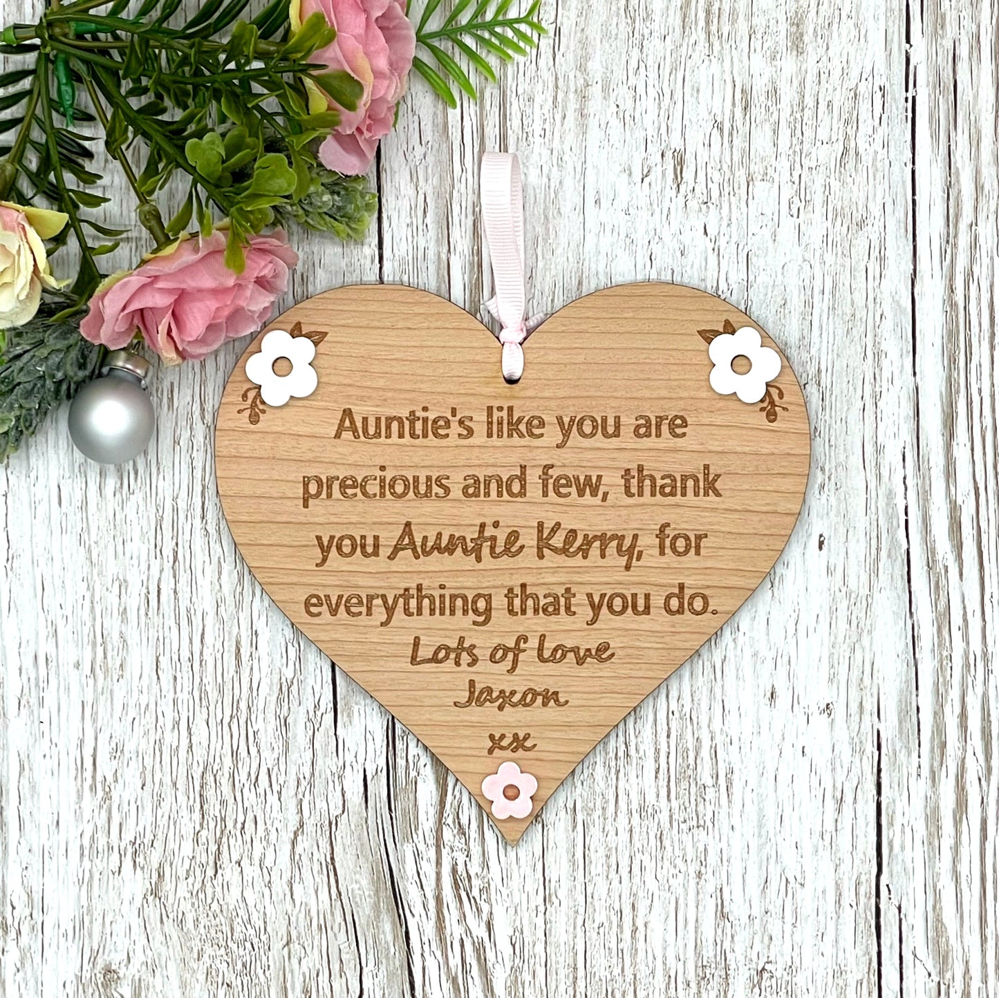 Auntie Gift | Aunties Like You Heart Plaque | Aunt Aunty Gift