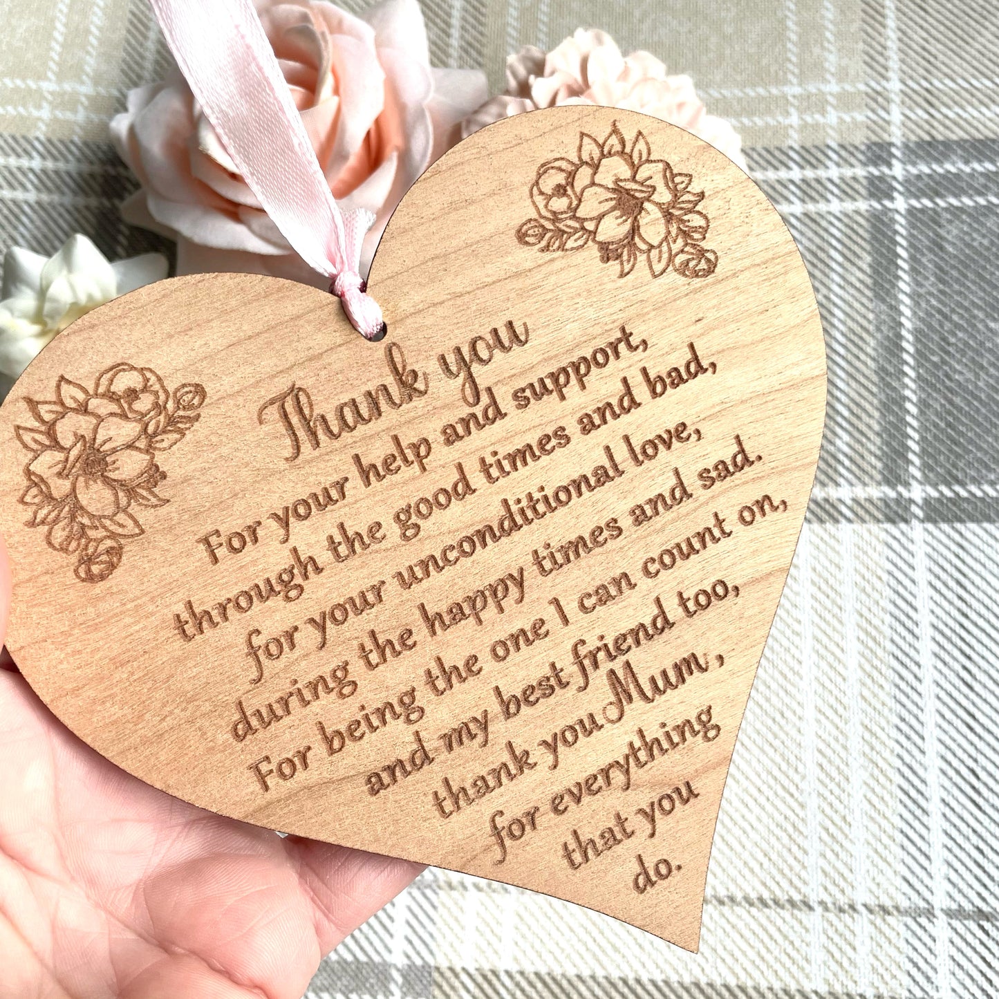 Mum Thank You Personalised Plaque | Mothers Day Gift