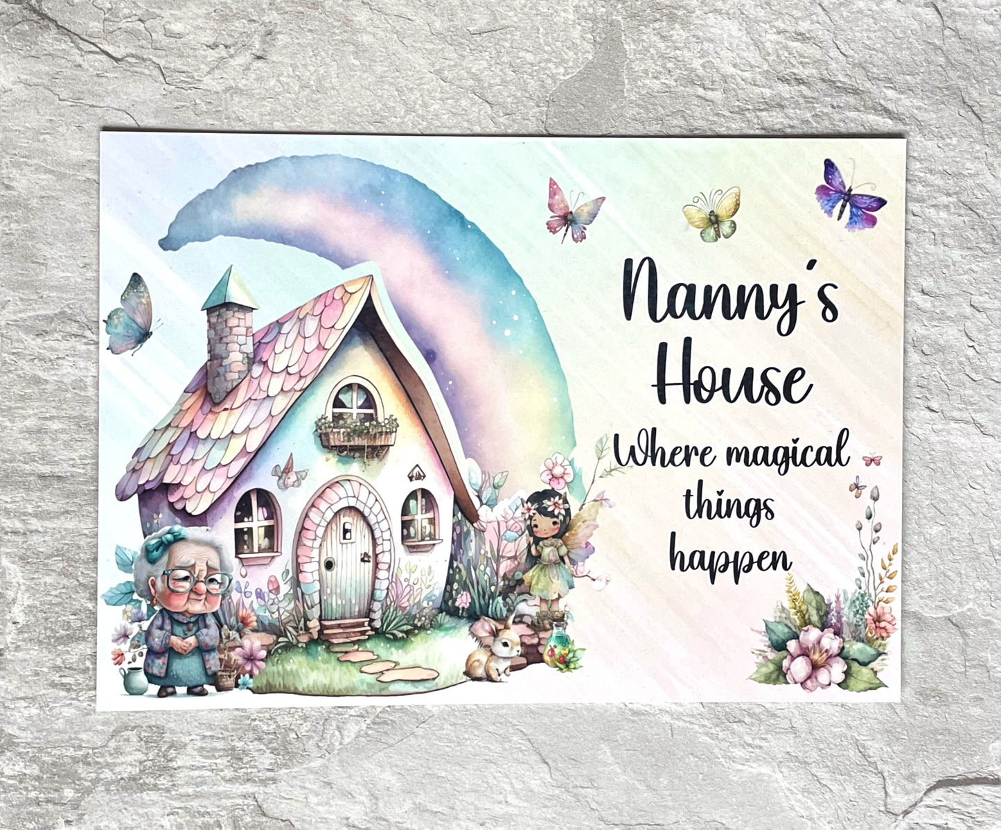 Nanny Nana House | Personalised Nana House Sign