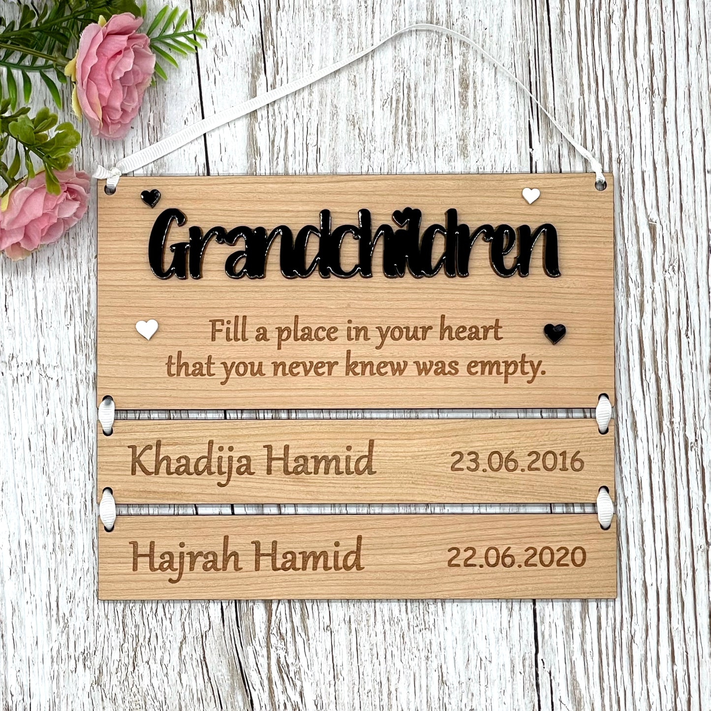 Grandparents Gift | Grandchildren Fill A Place Plaque