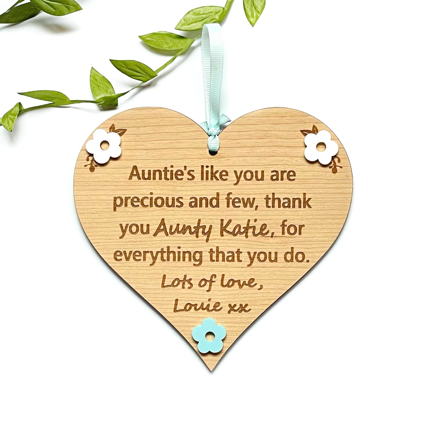 Nana Grandma Personalised Heart Gift | Nanny Like You Heart Plaque