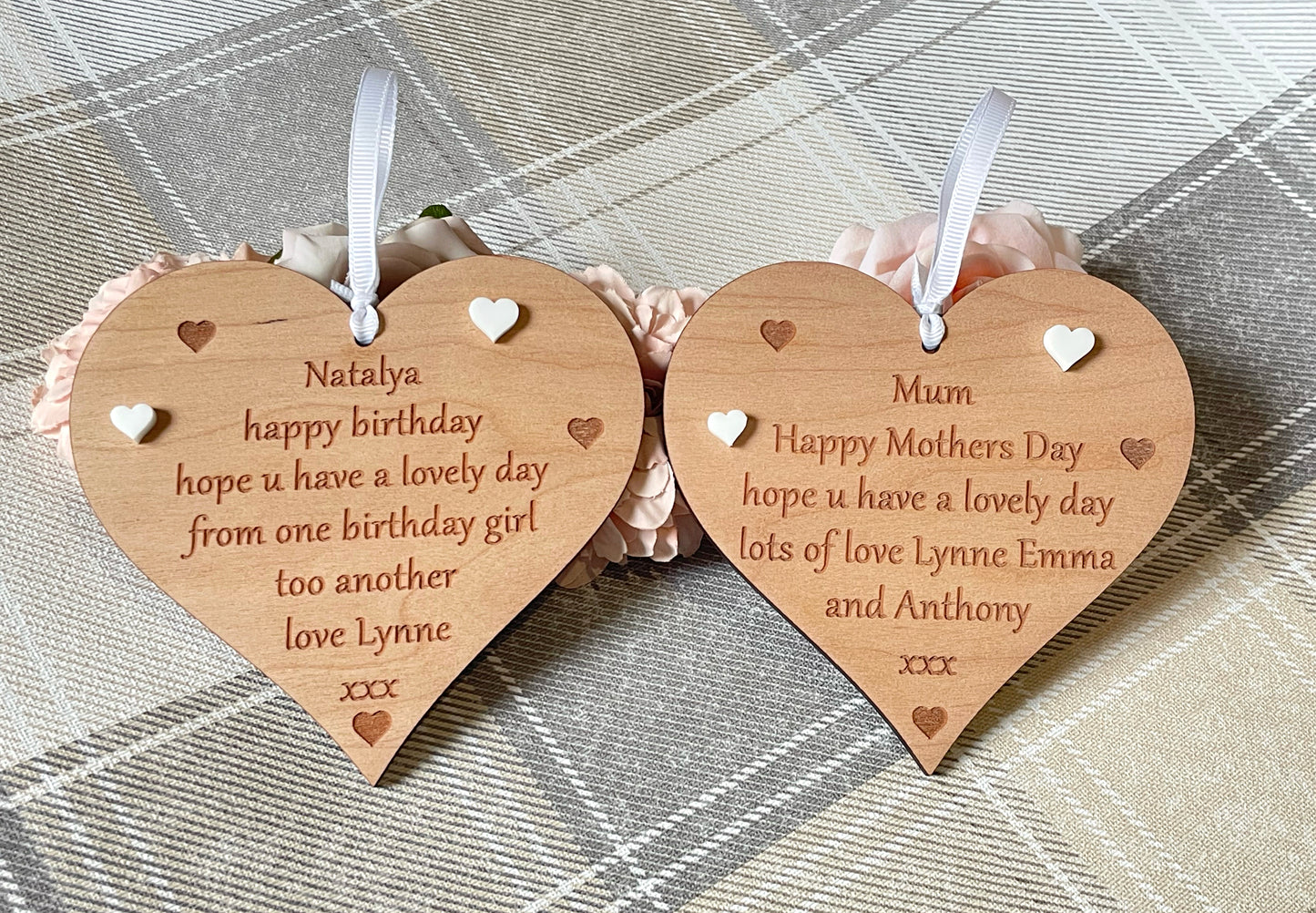 Custom Engraved Heart | Any Wording Design Your Own Gift